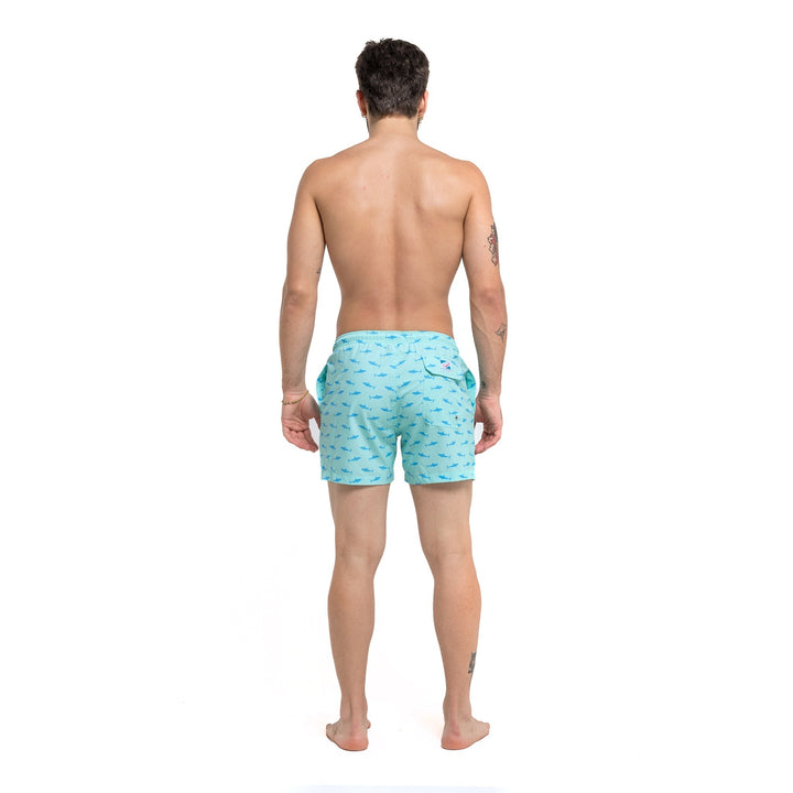 Great White - 5" Swim Trunks by Bermies Swimwear