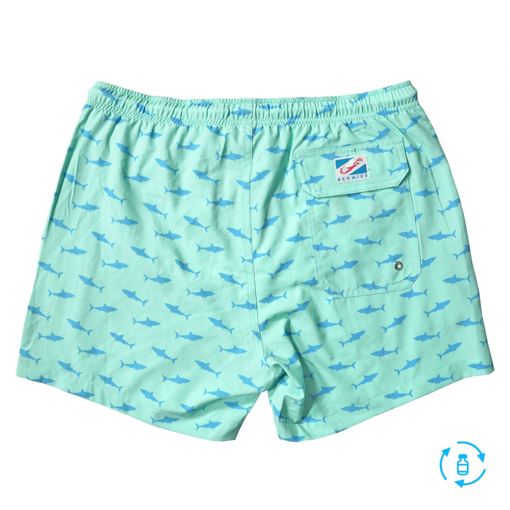Great White - 5" Swim Trunks by Bermies Swimwear