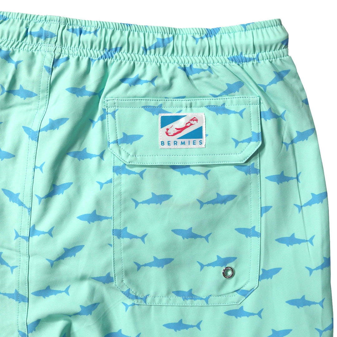 Great White - 5" Swim Trunks by Bermies Swimwear