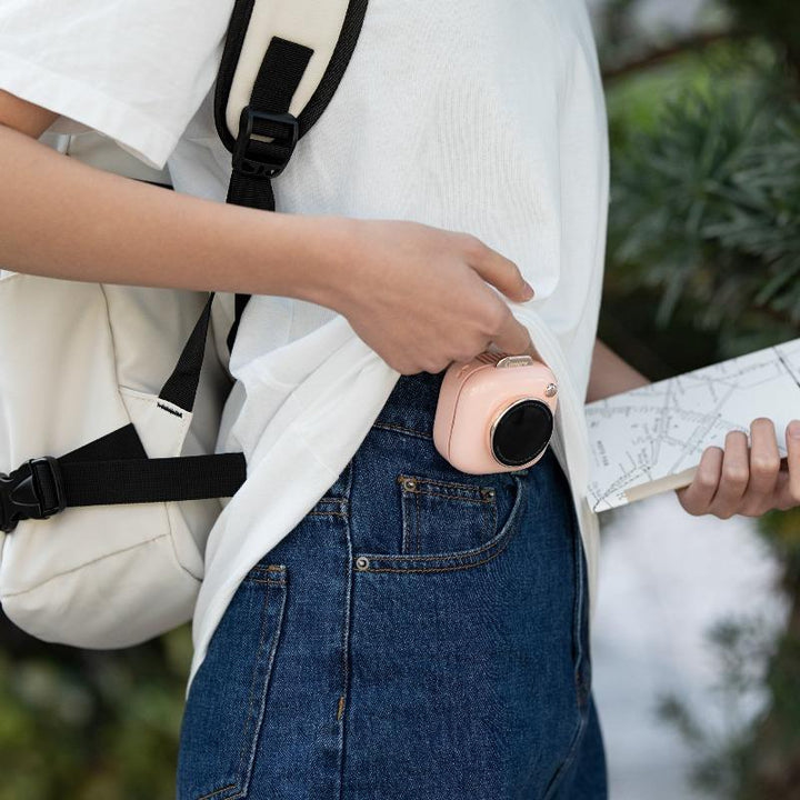 Mini Camera-Shaped Necklace Fan by Multitasky
