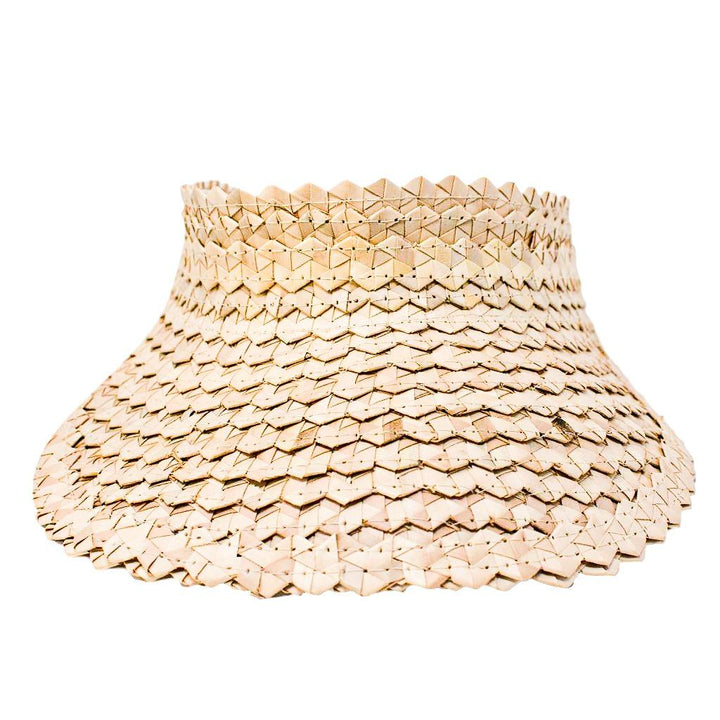 STRAW SUN VISOR - NATURAL by POPPY + SAGE